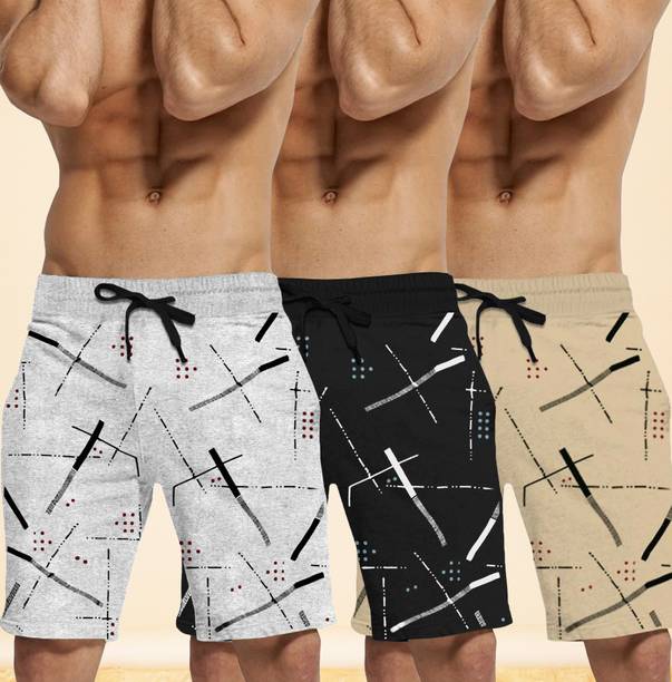 TRIPR Printed Men Multicolor Regular Shorts
