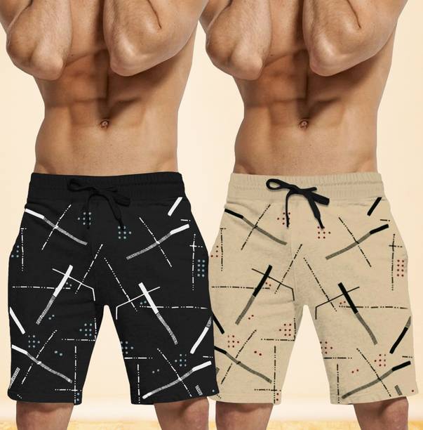 TRIPR Printed Men Multicolor Regular Shorts