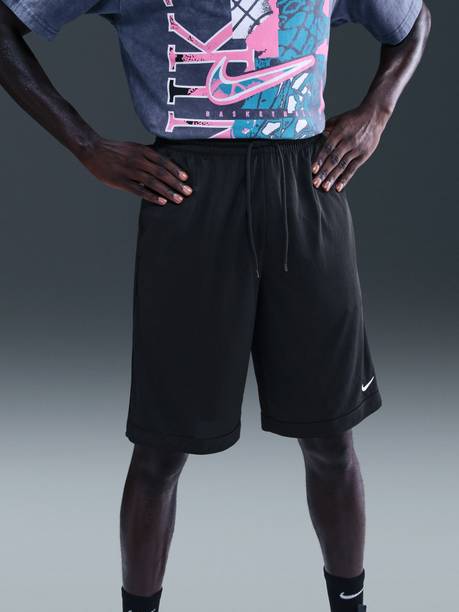 Solid Men Black Basic Shorts