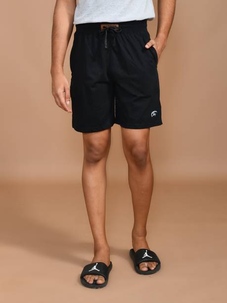 Price History of Solid Men Black Bermuda Shorts from Flipkart