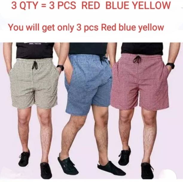 MASSIVE ENTERPRISES Checkered Men Multicolor Boxer Shorts