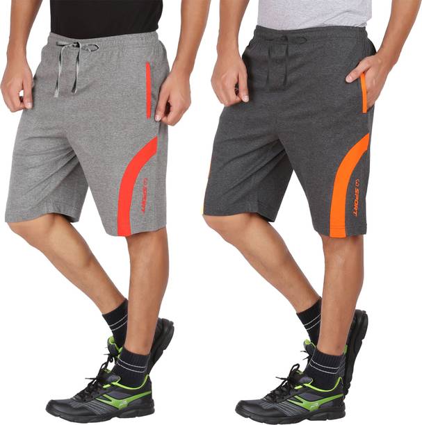 SOUTHTREE Solid Men Grey, Grey Sports Shorts