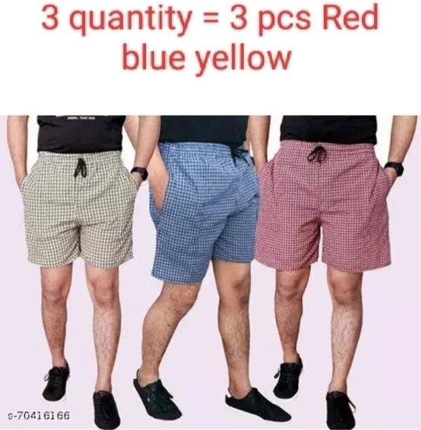 MASSIVE ENTERPRISES Checkered Men Multicolor Boxer Shorts