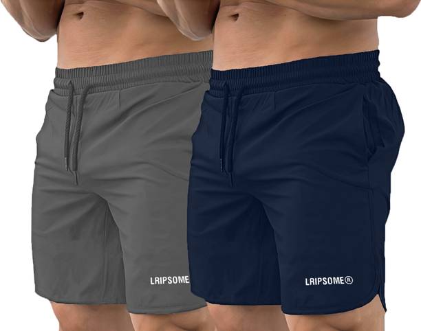 Lripsome Printed Men Grey, Dark Blue Boxer Shorts