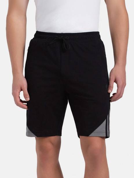 JOCKEY Solid Men Black Regular Shorts