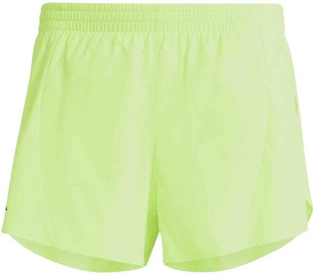 Solid Men Green Sports Shorts