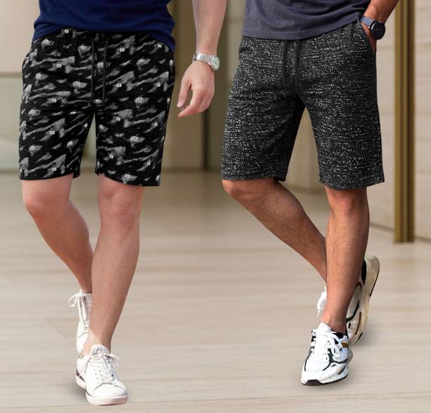 FEEL TRACK Printed Men Multicolor Regular Shorts