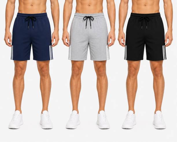 METRONAUT Striped Men Multicolor Night Shorts
