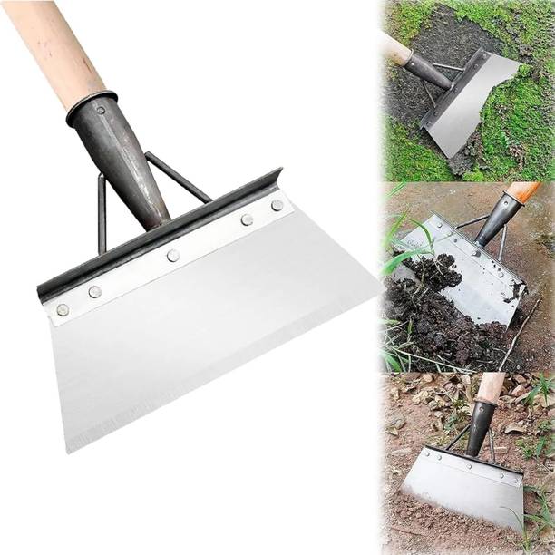 REDBUILD Heavy Duty Garden Cleaning Shovel Scrapper ( With 4 Feet Handle ) Shovel