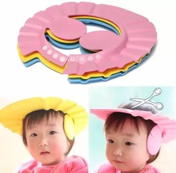 smilykid Baby Shower Cap Baby Wash Hair Eye Ear Protector Shower Cap for Babie(PACK OF 1)