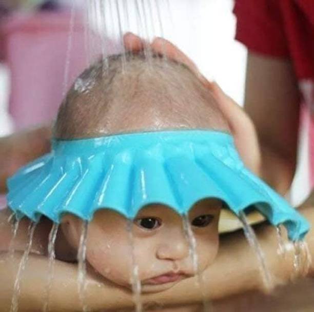 VRINDAENTERPRIS Soft Adjustable Visor Hat | Safe Shampoo Shower Bathing Protection Cap For Kids