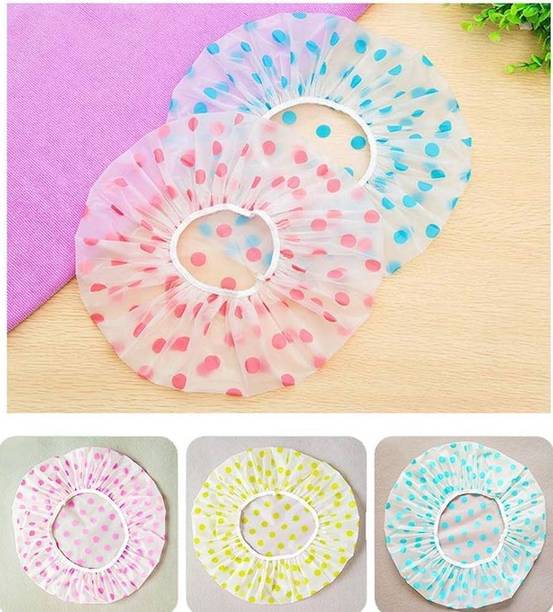 Celibate Comfortable Bath Shower Cap Multicolor Pack of 3