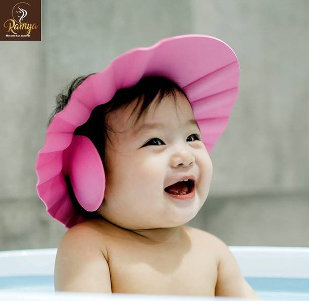 Ramya Baby Safe & Soft Shower CapBaby Shower Cap Adjustable Safe Soft