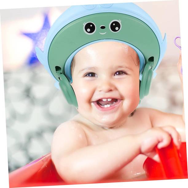 Vaini Plastic Eye/Ear Protector Bathing Shower Cap for Baby Boys and Girls
