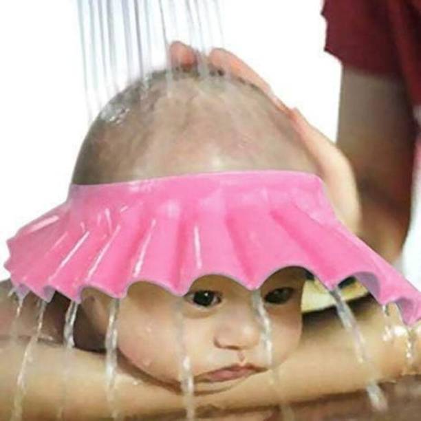 DHARA CREATION Eye & Ear Protection Adjustable Silicone Bath Hat for Kids Set of 1