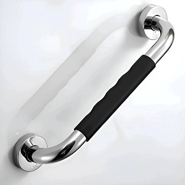 Plantex 304 Grade Stainless Steel Grab Bar/Hand Rail with Rubber Grip(Chrome) Shower Grab Bar