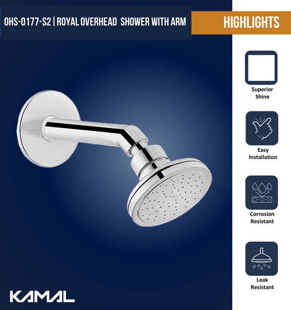 KAMAL Royal Overhead With Arm (Set of 2) Shower Head