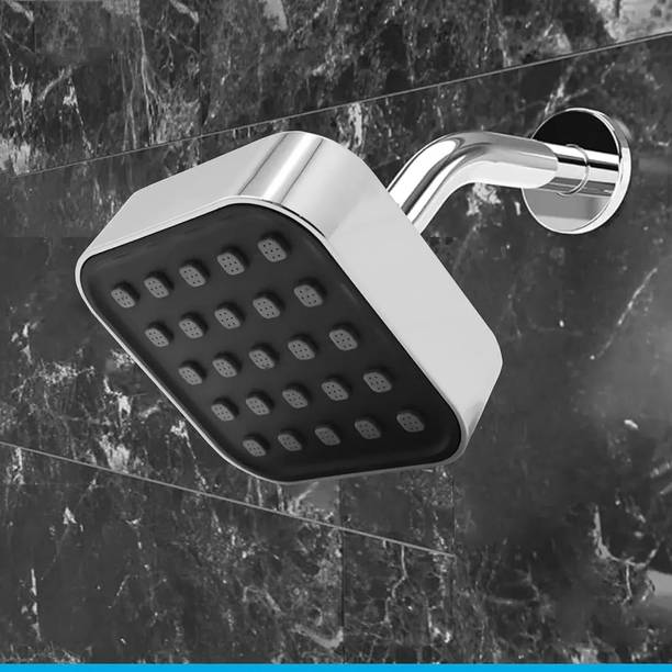 Flipkart SmartBuy 6"X6" ABS Step Overhead Shower/Shower Head With 9 Inch SS Round Arm (Set of 1) Shower Head