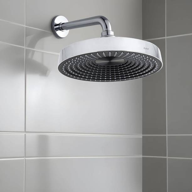 RUHE Helios Rain Flow Adjustable Overhead Shower | Anti-Clog Silicon Nozzled | Shower Head