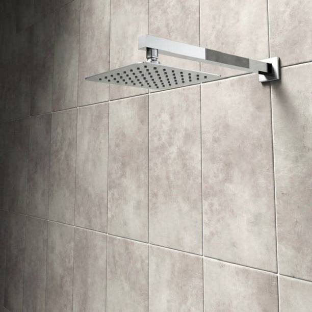 Sellzy by Swasrik ind 8x8Ultra Slim Stainless Steel Heavy Rain Shower Head with 15 Inch Arm Shower Head