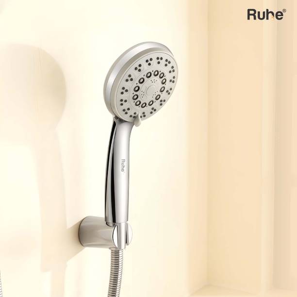 RUHE ABS Sigma Multi-Flow Hand Shower with 304-Grade Flexible Tube & Hook Shower Head