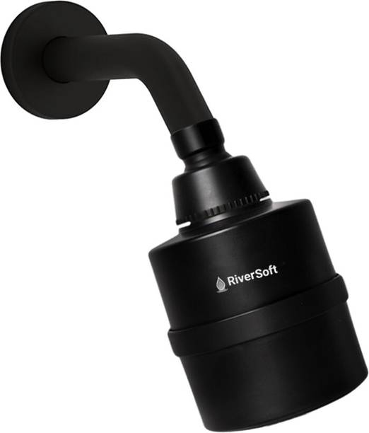 RiverSoft DIVA-01-BL shower filter for hard water | Water Softener for Bathroom Shower Head