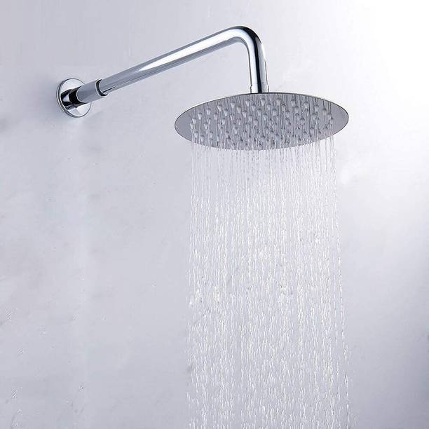 ZAP Hexa Ultra Slim SS 4 Inch Circular Over Head Shower with 18 inch Arm Shower Head