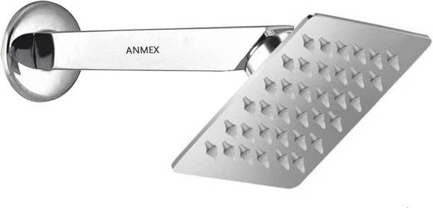 ANMEX SS304 UltraSlim HighPressure Rainfall Shower Head & Shower Arm (4X4+9INCH ARM) Shower Head