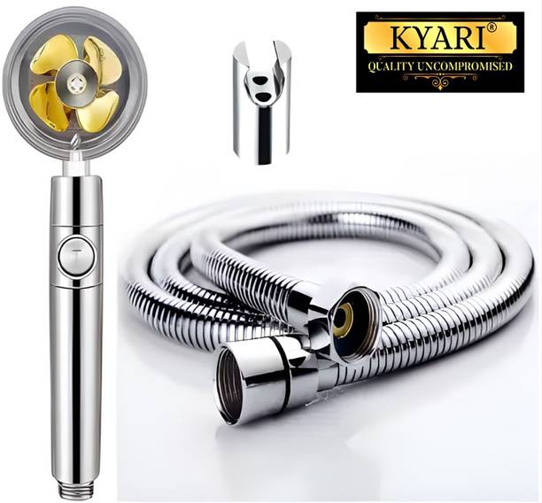 Kyari - 360 Turbo Chrome Gold Fan Hand Shower Shower Head
