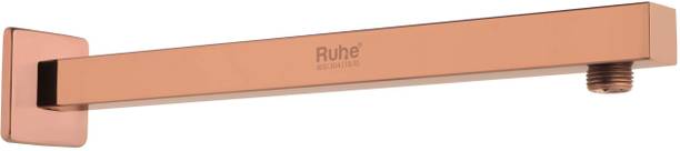 RUHE Square Shower Arm with Wall Flange 304-Grade S.S Shower Arm for Overhead Showers Shower Head