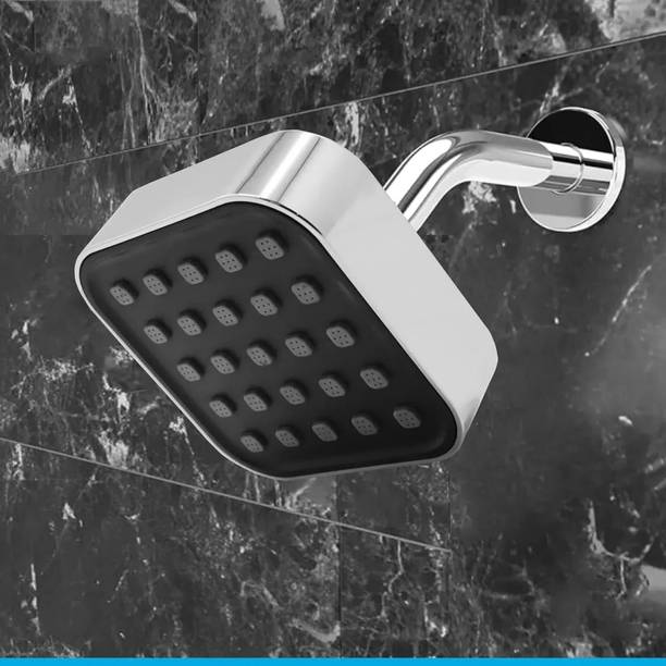 Flipkart SmartBuy 6"X6" ABS Step Overhead Shower/Shower Head With 9 Inch SS Round Arm (Pack of 1) Shower Head