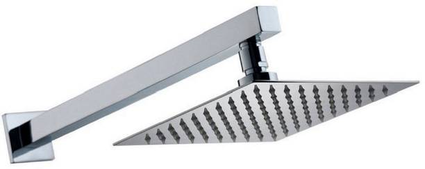 CLIBO by Swastik ind 6x6 (6 inch) Stainless Steel Rain Shower Head with 12 inches Arm (Silver) Shower Head