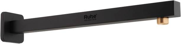 RUHE Square Shower Arm with Wall Flange 304-Grade S.S Shower Arm for Overhead Showers Shower Head