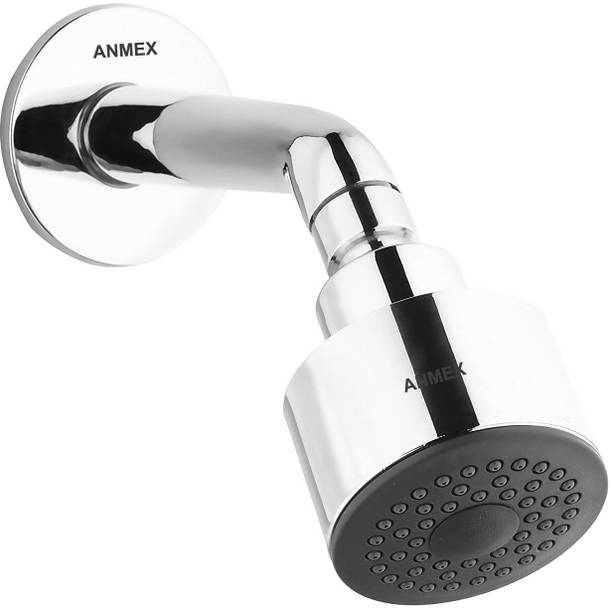 ANMEX Premium 3Inch (3") Round ABS Over-Head Shower with 9inch SS Round arm Shower Head