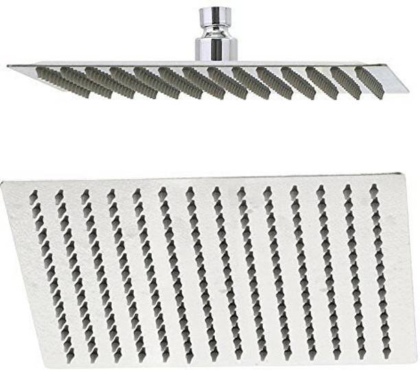 पेस्का Ultra Thin Square Rain 200mm(8"X8") Shower Head (HEAVY QUALITY SS 304) Without Rod शावर हैड
