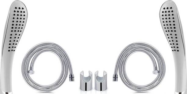 Sellzy HS-014 Fish Rain Spray Hand Shower with 1.5 Meter SS Shower Tube and Wall Hook Shower Head