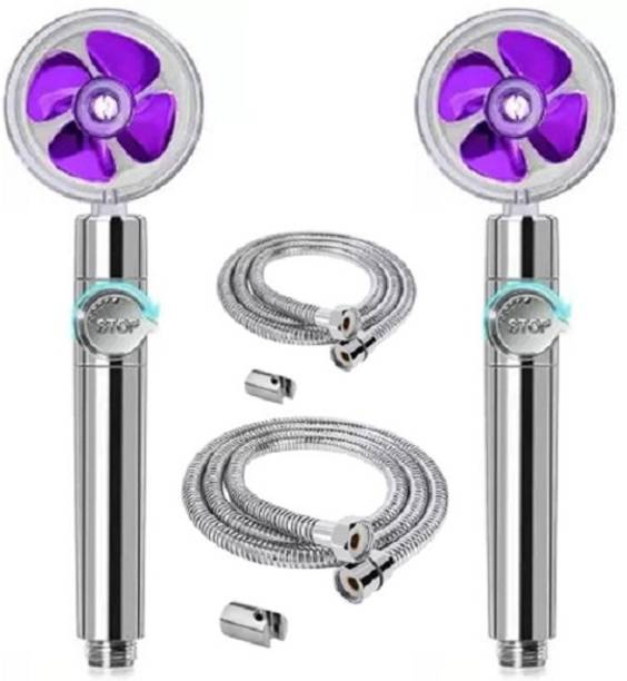 Sellzy Fan Hand Shower 360 Turbo High Pressure Set with Hose Pipe & Huck For Bathroom Shower Head