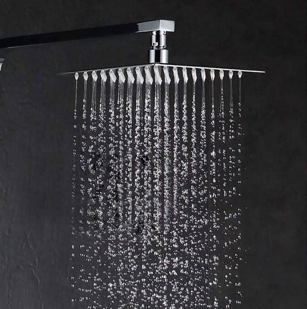 स्पाज़ियो SmartBuy Rain Shower Stainless Steel Ultra Slim 6x6 Inch With 15 Inch Square Arm शावर हैड