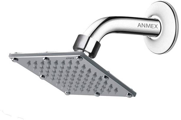 ANMEX 4x4 Sandwich Heavy SS Rain Shower Head with Premium Quality 9inch Round Arm Shower Head