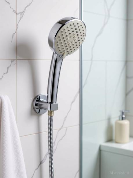 क्लिबो 5 Flow Modes ABS HS-019 Plastic Hand Shower with SS Tube 1.5 M and Hook शावर हैड