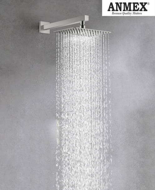 ANMEX UltraSlim 8X8 Rain Shower Stainless Steel with 24 Inch Long S.S Shower Arm Shower Head