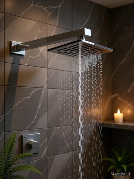 Prestige Super Heavy SS Ultra Slim Amaze Rain Shower Head 6x6 With 12 Arm Shower Head
