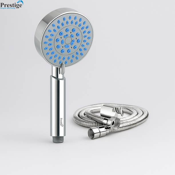 Prestige 5-Function Aris ABS Hand Shower with 1.5 Meter Flexible Tube and Wall Hook Shower Head