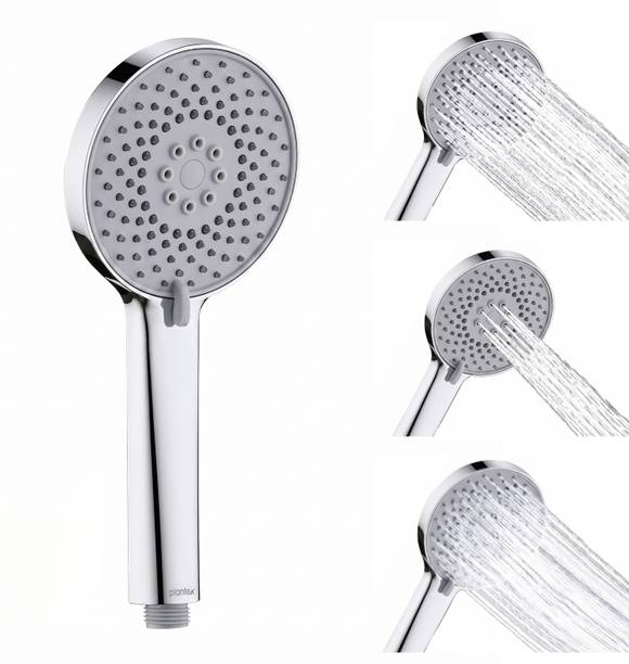 Plantex 5Inch Hand Shower for Bathroom/3 Mode Multifunctional Shower/Easy Mode Switching Shower Head