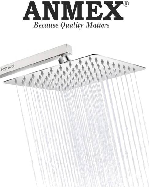 ANMEX PREMIUM 6X6 UltraSlim Shower + EXTRA Heavy 12 INCHES Arm Shower Complete Set Shower Head