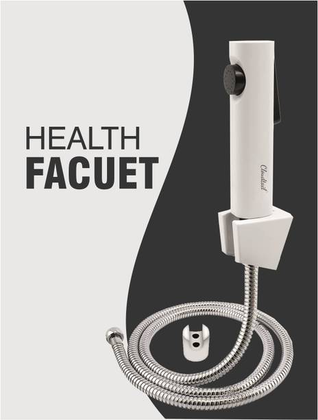 क्लाउडटेल Snowbell ABS Health Faucet with SS-304 Grade 1mtr Flexible Hose Pipe and Hook शावर हैड