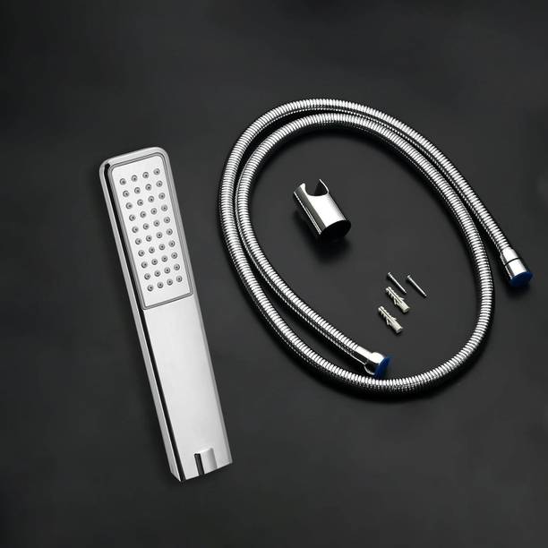 Waterman Candy Single Function ABS Hand Shower With 1.5 Mtr. SS Shower Tube And Hook Set Shower Head