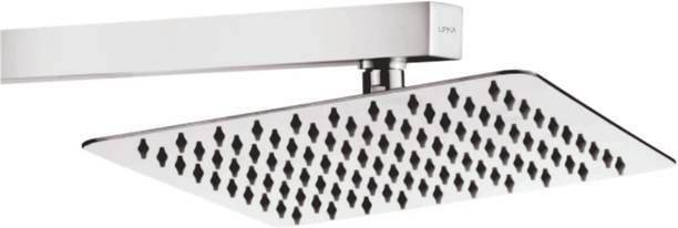 लिपका Ultra Thin Square Stainless Steel Over Head Rain Shower Without Shower Arm (4x4 Inches) शावर हैड