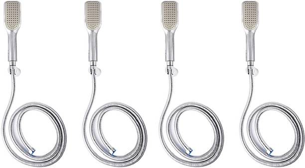 CLIBO by Swastik ind HS018 ABS Plastic Hand Shower with SS Tube 1.5 Meter and Hook - 4 Pieces Shower Head