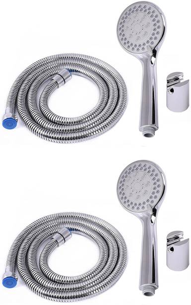 Sellzy 5 Flow HS-012 ABS Plastic Hand Shower with SS Tube 1.5 M and Hook Shower Head